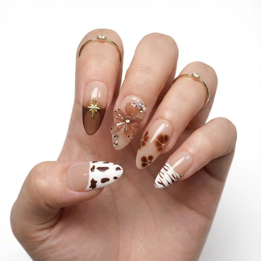 Mocha Mirage Tsuki Nails