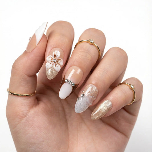 Cherry Bloom Tsuki Nails