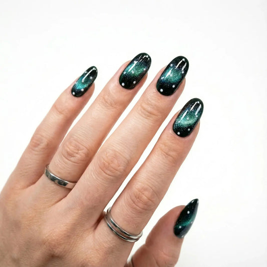 Stellar Night Tsuki Nails