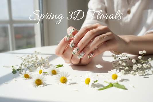 Spring 2026 nail trend 3d sculpted flowers guide - TsukiNails