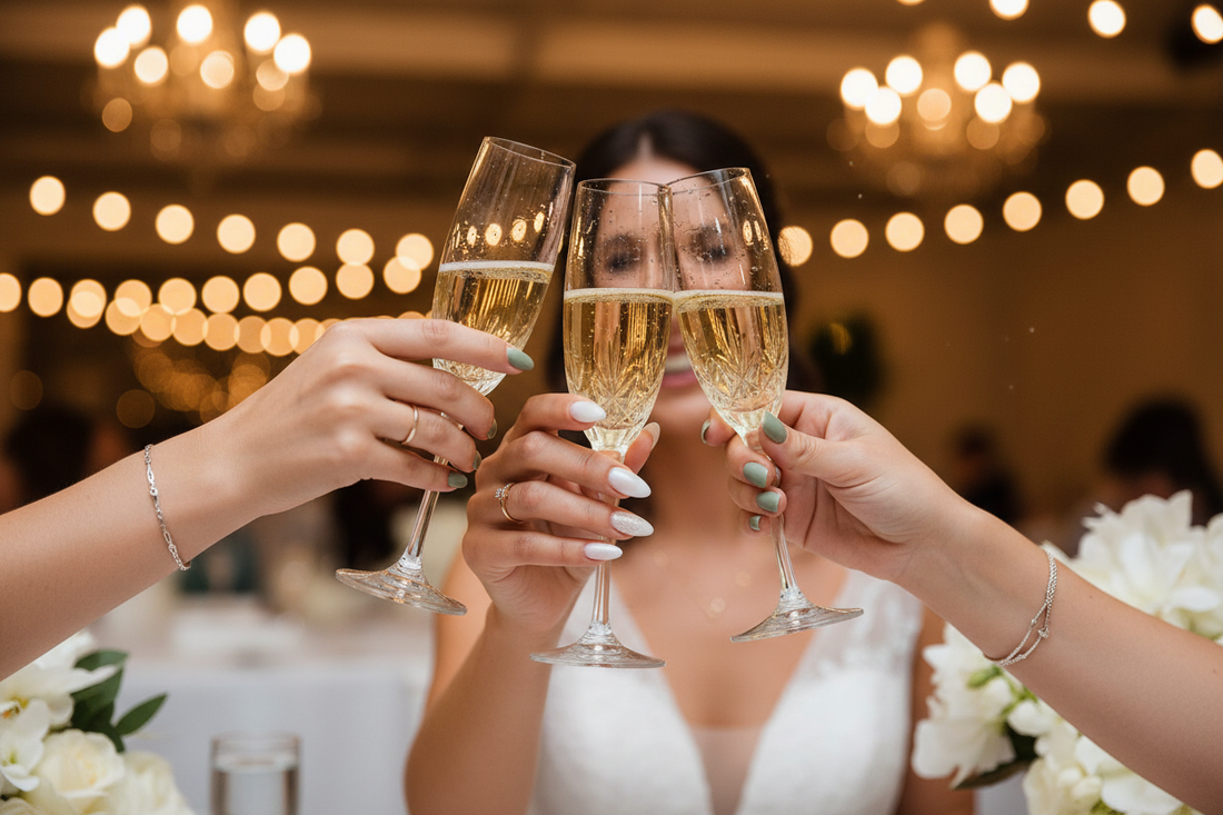 Best bridesmaid nail ideas matching dress color - TsukiNails