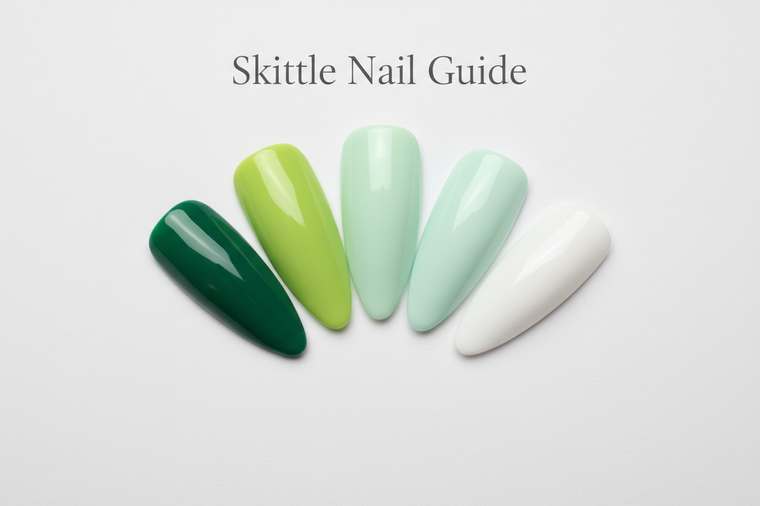 Skittle manicure trend guide how to mix nail colors - TsukiNails
