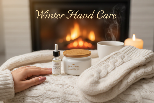 Winter hand care routine for dry cuticles and press on nails - TsukiNails