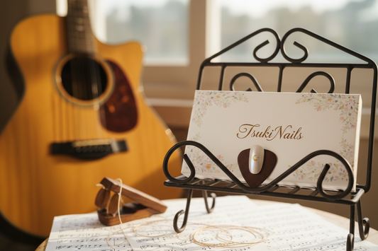 Using press on nails for classical guitar playing guide - TsukiNails
