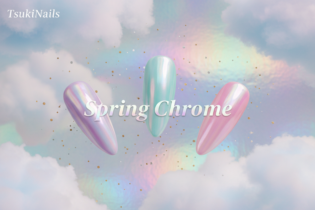 Spring 2026 pastel chrome nail trend guide - TsukiNails