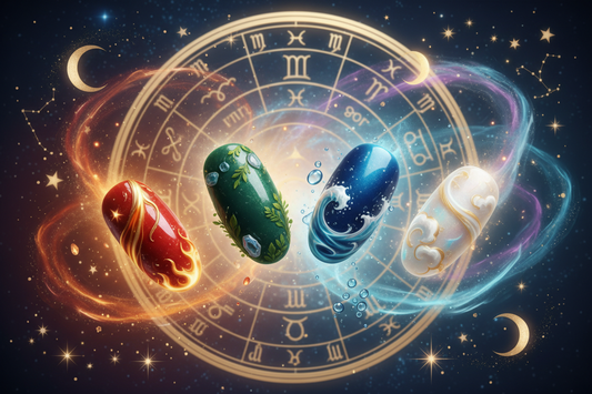 Zodiac sign nail art guide for best press on nails - TsukiNails