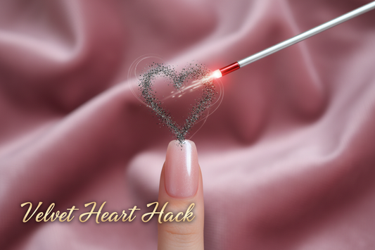 Viral velvet heart nail trend explained magnetic cat eye - TsukiNails