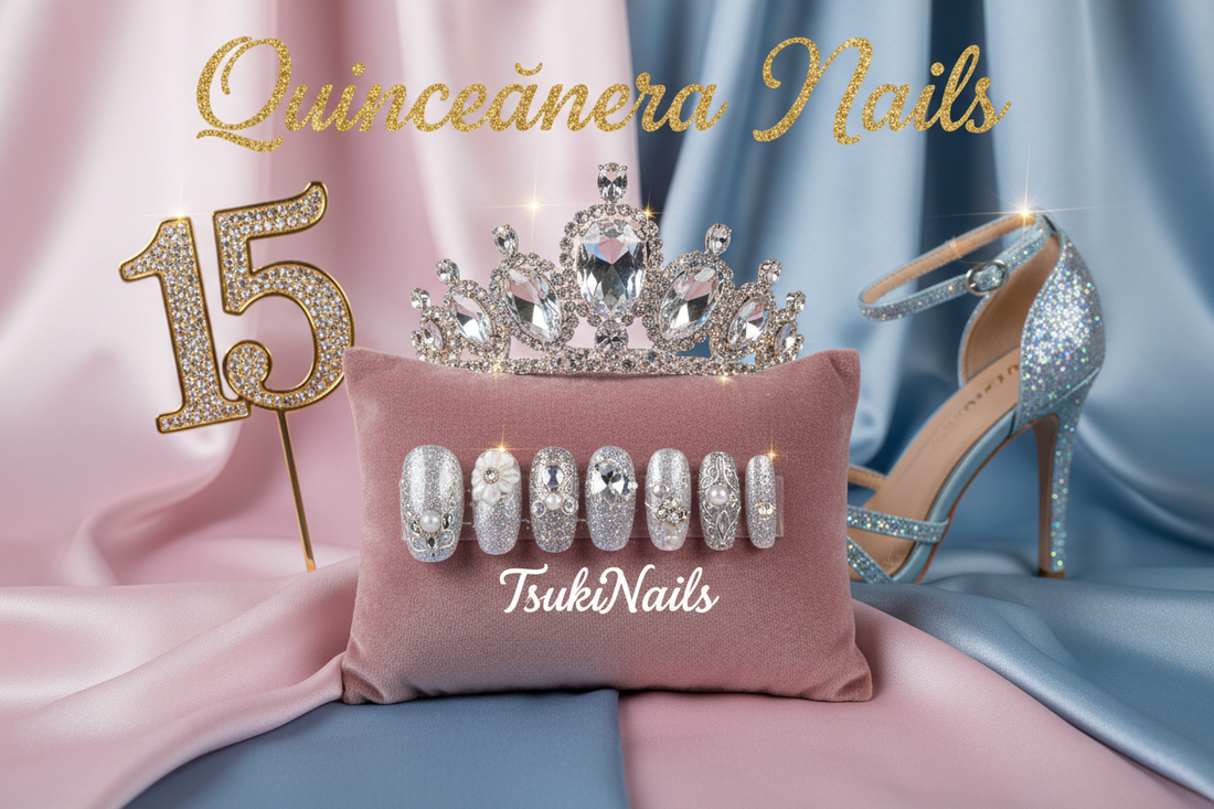 Best quinceanera nail ideas for sweet 15 party - TsukiNails