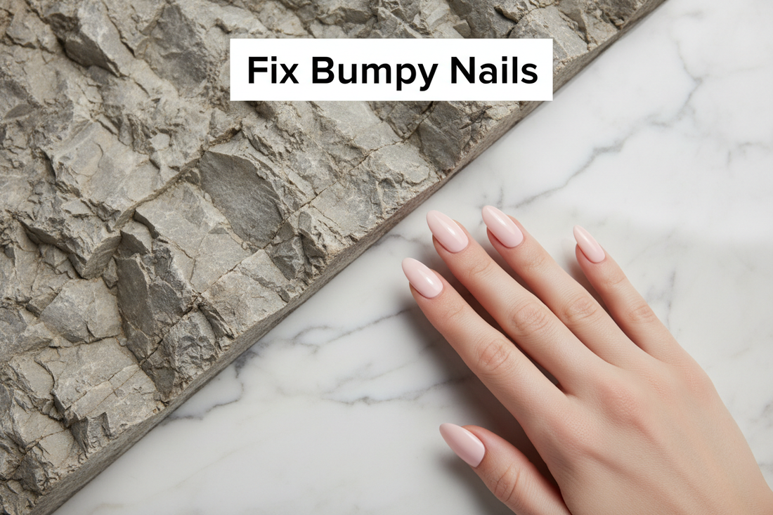 How to hide ridged nails with press ons guide - TsukiNails