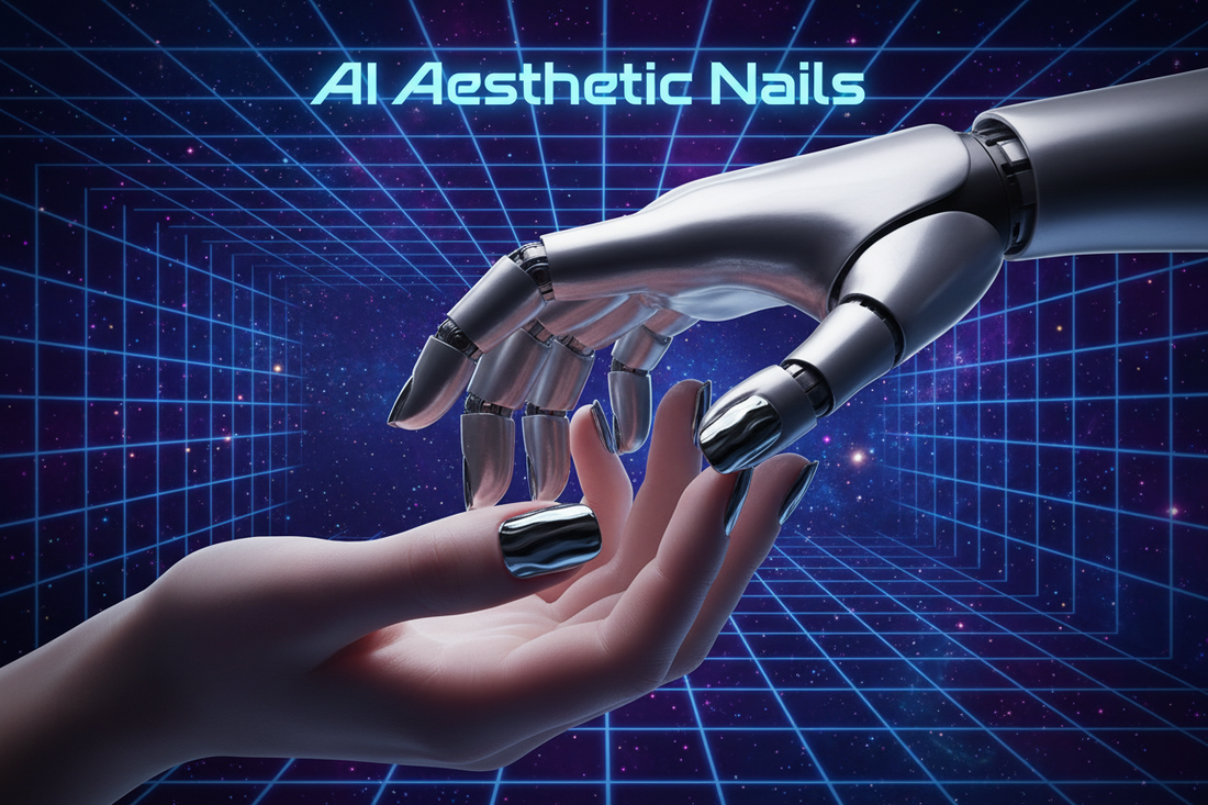 Futuristic nail art trends 2026 AI aesthetic guide - TsukiNails