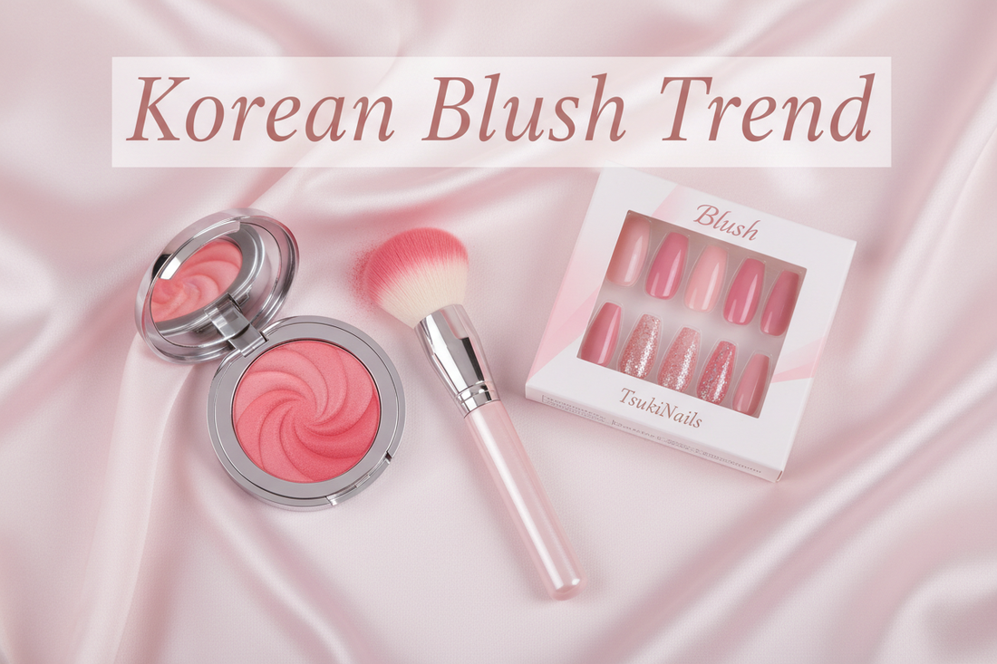 What are korean blush nails cheek nail trend guide - TsukiNails