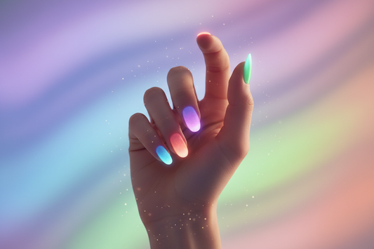 What are aura nails trend guide and color meanings - TsukiNails