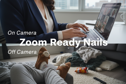 Zoom ready press on nails for work from home guide - TsukiNails