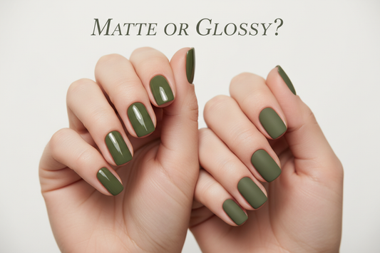 Matte vs glossy nail finish comparison guide - TsukiNails