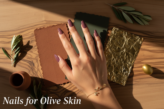 Best nail colors for olive skin tone guide to avoid grey look - TsukiNails