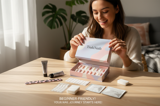 Press-on nails beginners guide 2026 - TsukiNails complete starter kit unboxing everything you need to know