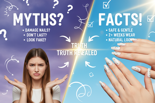 Press-on nails myths vs facts 2026 guide - TsukiNails truth debunking common misconceptions and misinformation