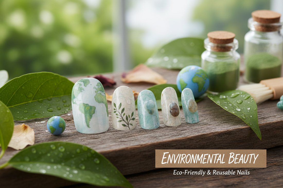Sustainable reusable press-on nails eco-friendly beauty guide