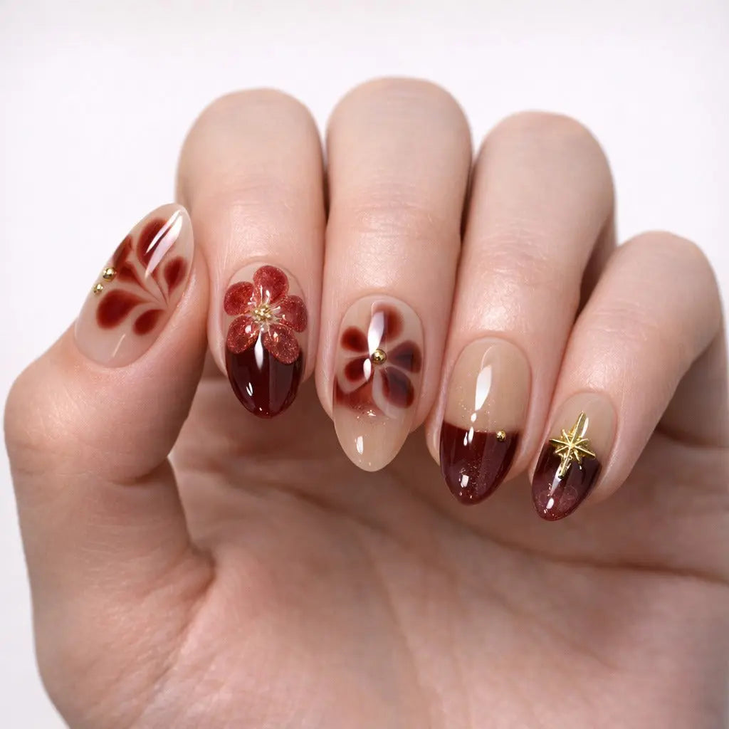 Blush Starlet Tsuki Nails