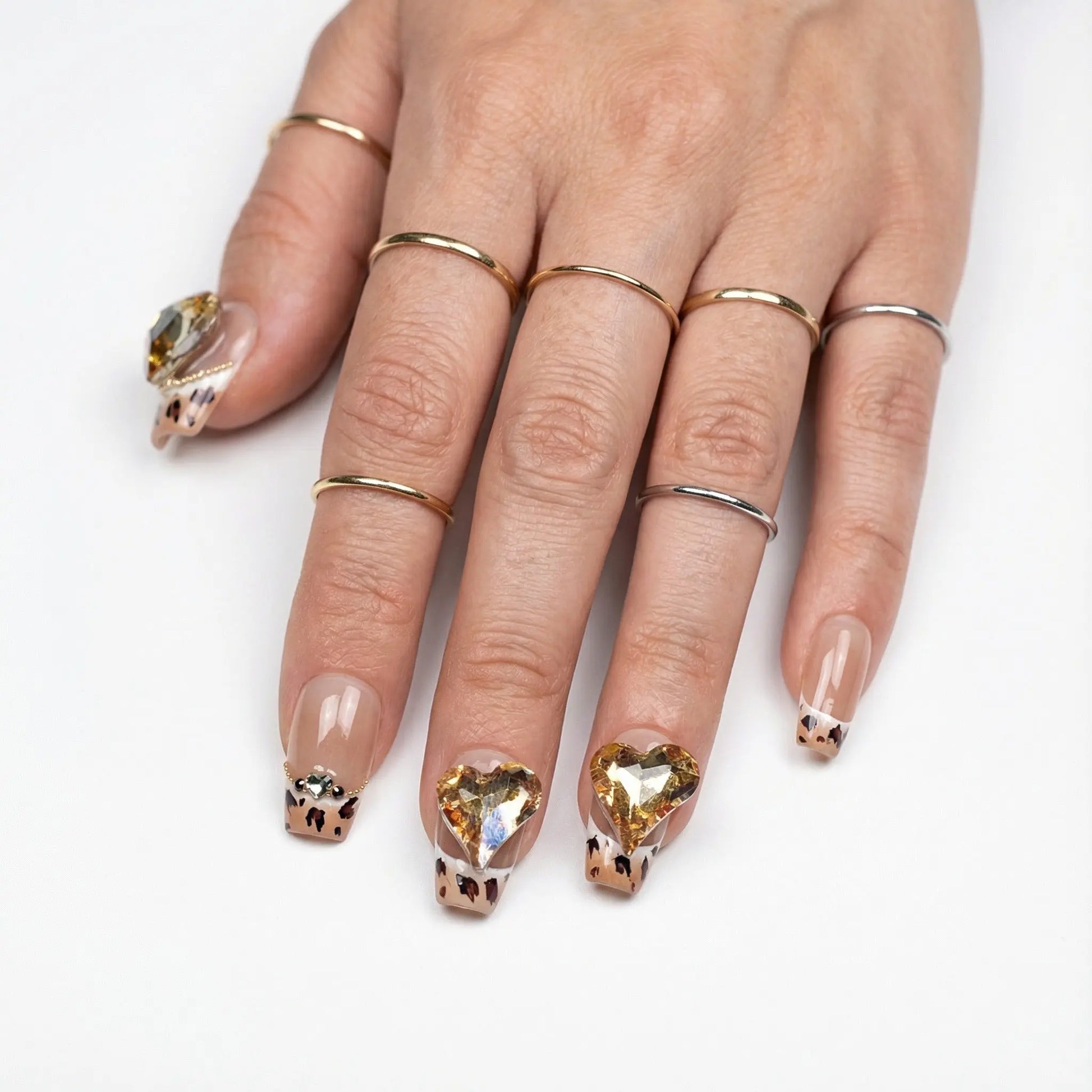 Leopard Lattice Tsuki Nails