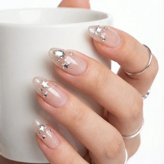 Starlight Glow Tsuki Nails