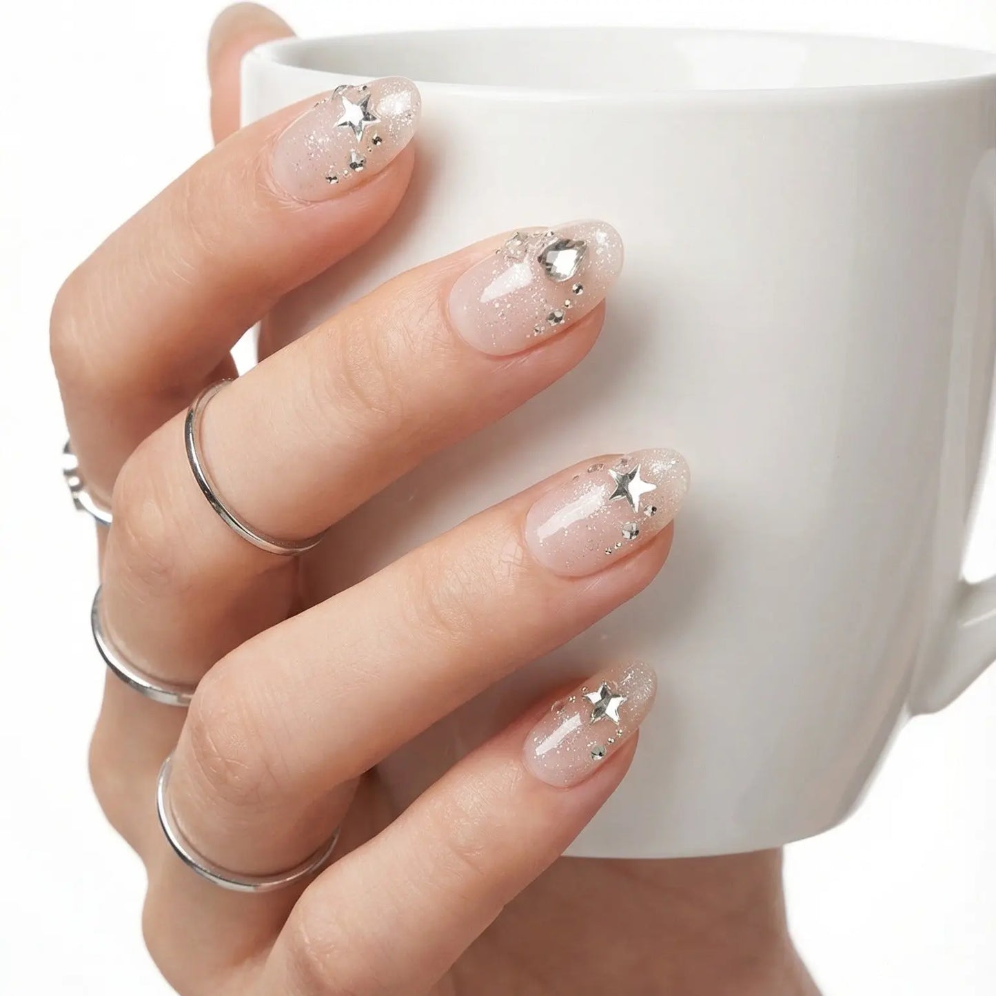 Starlight Glow Tsuki Nails