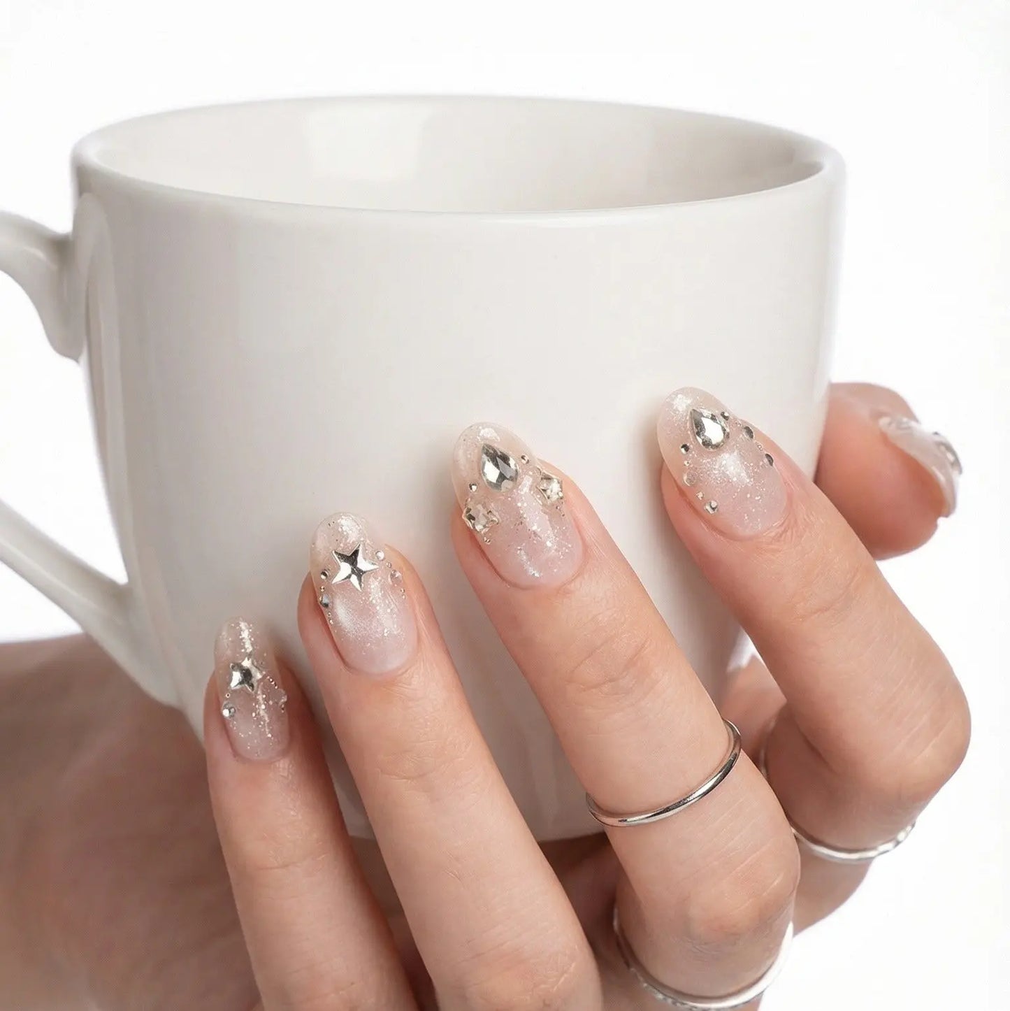 Starlight Glow Tsuki Nails