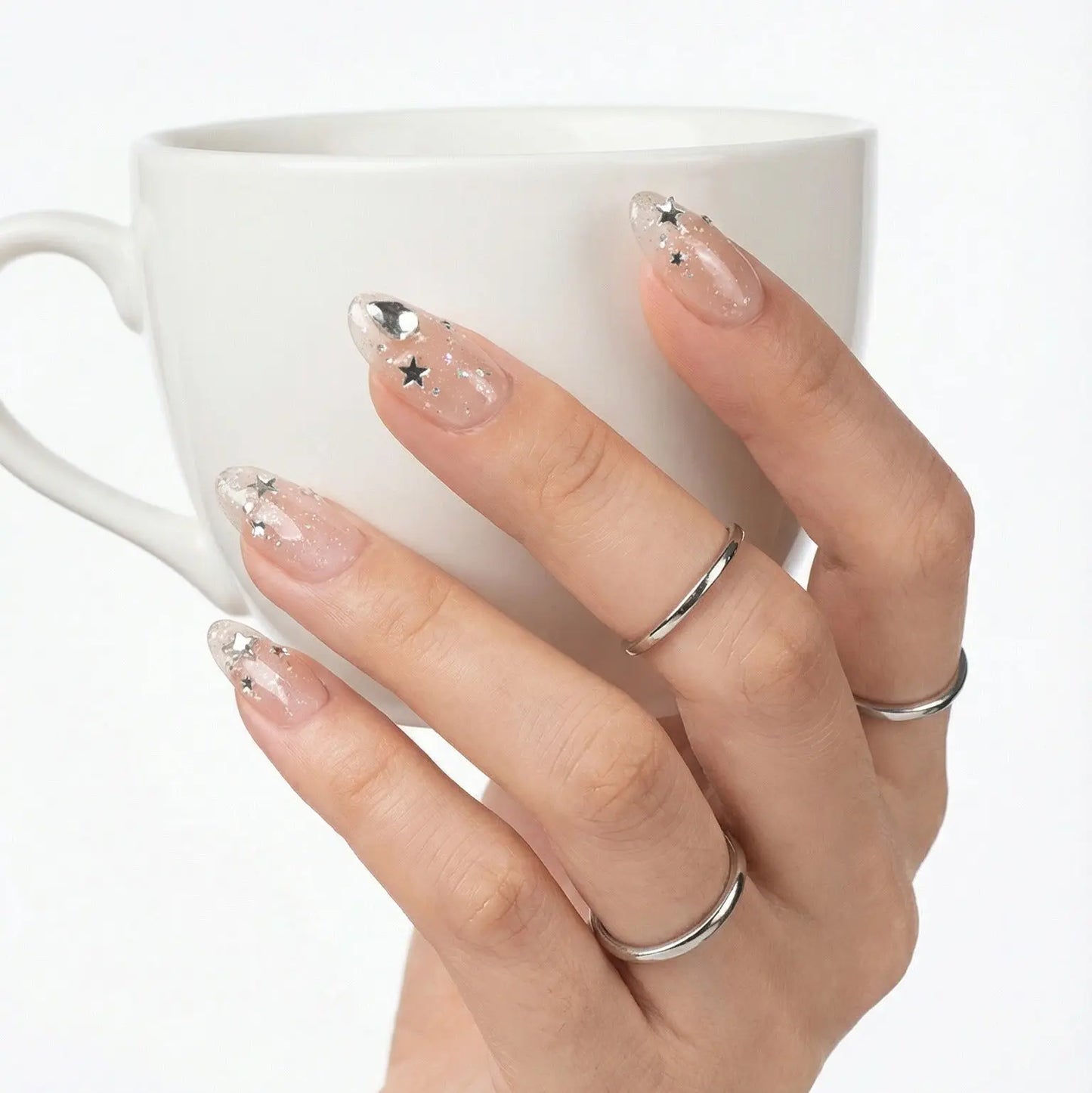 Starlight Glow Tsuki Nails