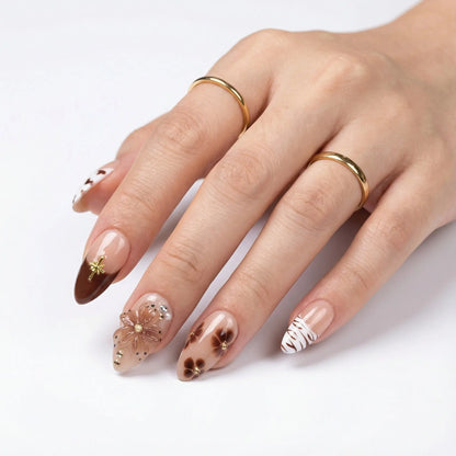 Mocha Mirage Tsuki Nails
