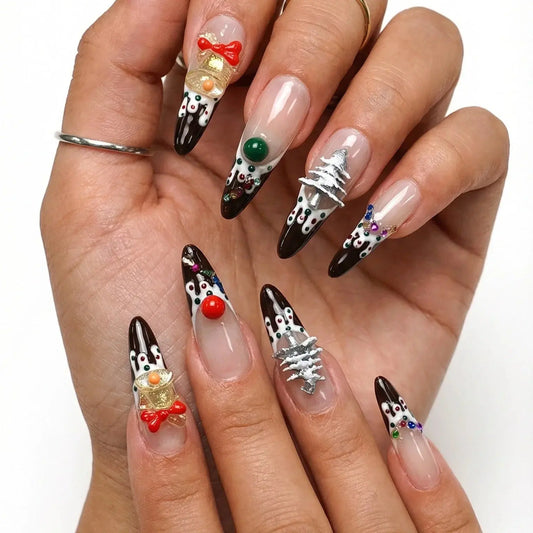 Yule Petal Tsuki Nails