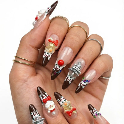 Yule Petal Tsuki Nails